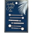 thumbnail image 1 of Sincerely Jules by Scunci Crystal And Pearl Bobby Pins, 6 Pack, 1 of 2