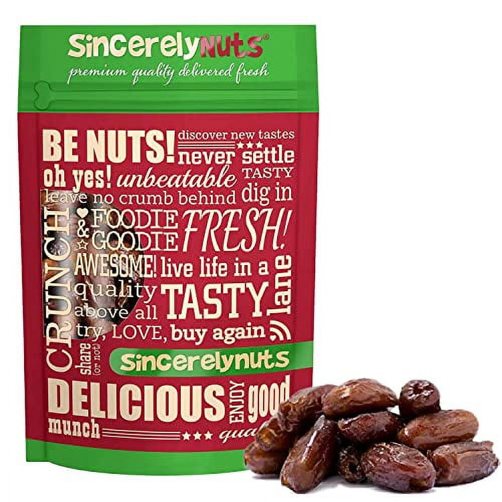 Sincerely Nuts No Sugar Added Pitted Dried Dates, 1lb Whole Fresh