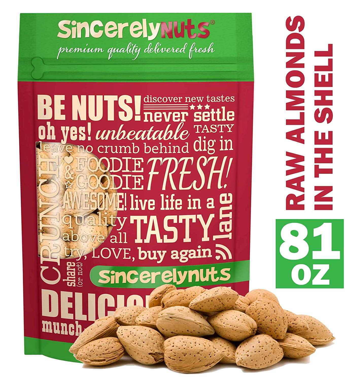 Sincerely Nuts Raw Almonds, In shell, 5 lb