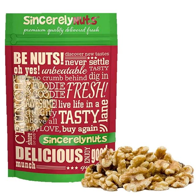 Sincerely Nuts Raw Shelled Walnuts (2lb bag) No Shell Walnut Halves
