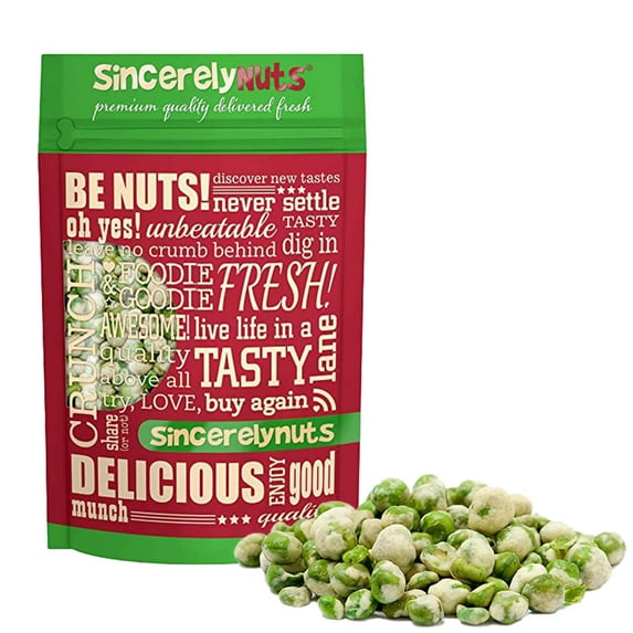 Sincerely Nuts Wasabi Peas (2.1 LB) - Great for Salads or a Snack-Plant-Powered Protein Source-Add to Trail Mix, or Your Favorite Recipes-Vegan, Kosher & Gluten-Free Food-Bulk Order Snack