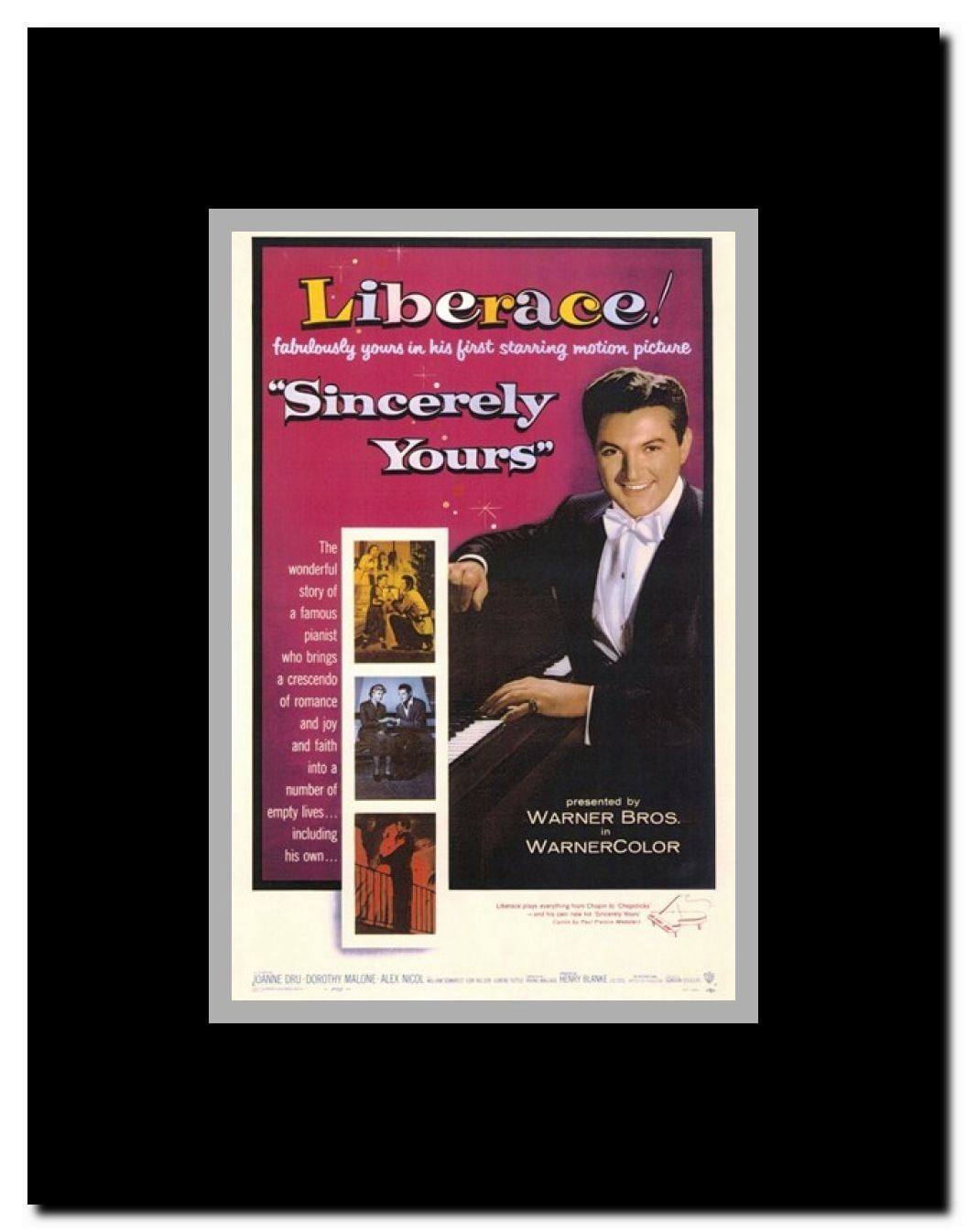 Sincerely Yours Framed Movie Poster