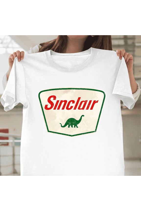 Sinclair Dino Gas Station Logo Vintage Oil Company Dinosaur Art Unisex T-Shirt, for men & women, up to size 5XL.