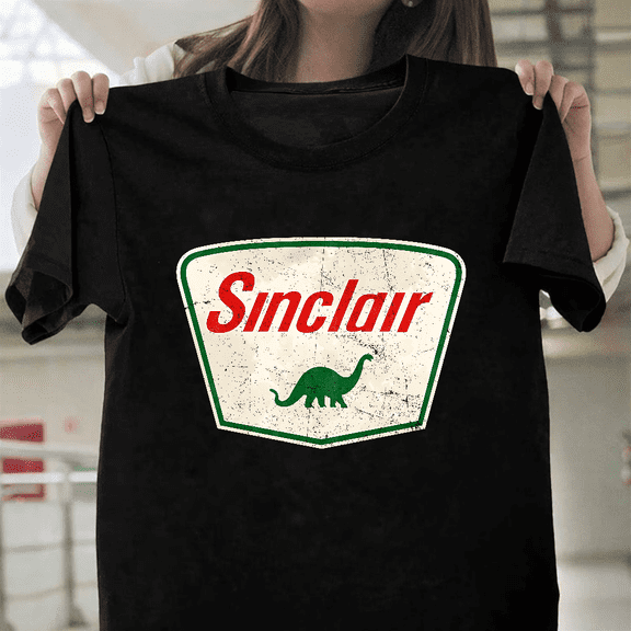 Sinclair Dino Gas Station Logo Vintage Oil Company Dinosaur Art Unisex T-Shirt, for men & women, up to size 5XL.