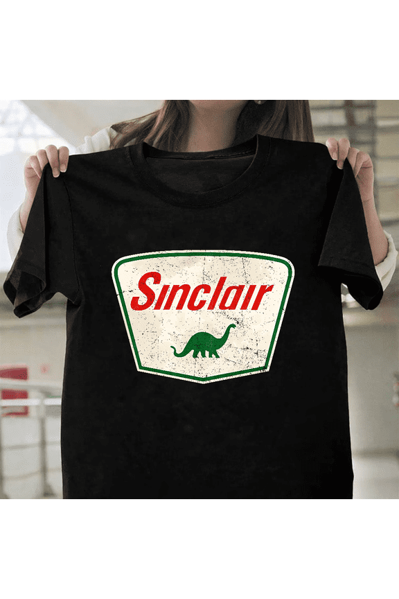 Sinclair Dino Gas Station Logo Vintage Oil Company Dinosaur Art Unisex T-Shirt, for men & women, up to size 5XL.