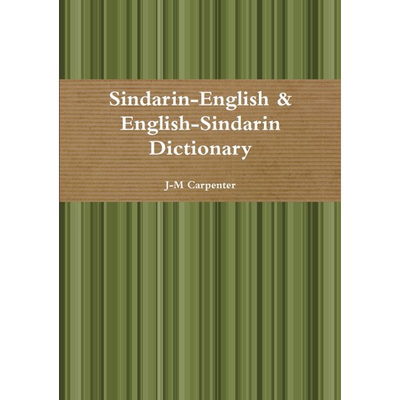 Sindarin Dictionary (Paperback)
