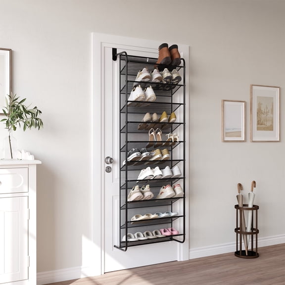 Sindcom 10-Tier over the Door Shoe Rack for 30 Pairs, Metal
