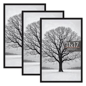 Sindcom 11x17 Picture Frames, Gallery Wall Poster Frames Set of 3, Black