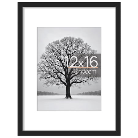 Sindcom 12 x 16 Picture Frame , Black , 1 Pack Photo Frame , Gallery Wall Frame