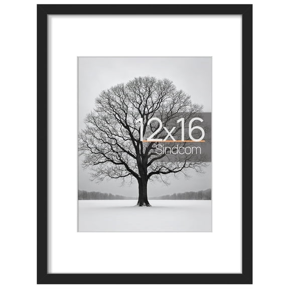 Sindcom 12 x 16 Picture Frame , Black , 1 Pack Photo Frame , Gallery Wall Frame