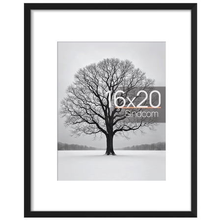 Sindcom 16 x 20 Picture Frame , Black , 1 Pack Photo Frame , Gallery Wall Frame
