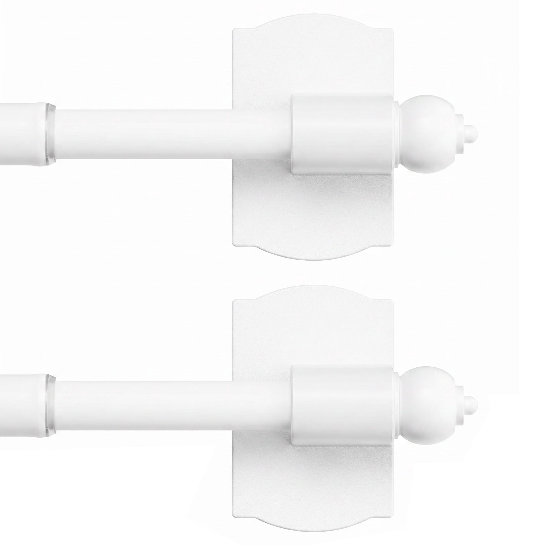 Sindcom 2 Pack Magnetic Curtain Rod, 16 to 28 Inches Adjustable Strong ...