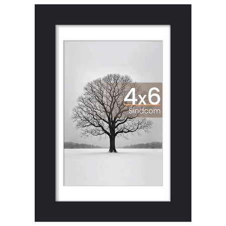 Sindcom 4x6 Picture Frame , Black , Gallery Wall Frame, Photo Frames