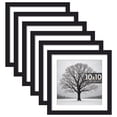 thumbnail image 1 of Sindcom 6 Pack 10x10 Picture Frames,Display Pictures 8x8 with Mat or 10 x 10 Without Mat,Gallery Wall Photo Frames, Black, 1 of 7