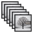 thumbnail image 1 of Sindcom 6 Pack 4x4 Picture Frames for Wall and Tabletop, gallery wall frame set, Black, 1 of 7