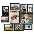 thumbnail image 1 of Sindcom 10 Pack Collage Picture Frame, Gallery Wall Frame Set for Wall or Tabletop Display, Black Photo Frame, Multi Sizes Fits Two 8x10, Four 5x7, and Four 4x6 Photo, 1 of 7