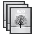 thumbnail image 1 of Sindcom 8x10 Wooden Picture Frames, Wall Gallery Photo Frames, Black Poster Frames, Set of 3, 1 of 8