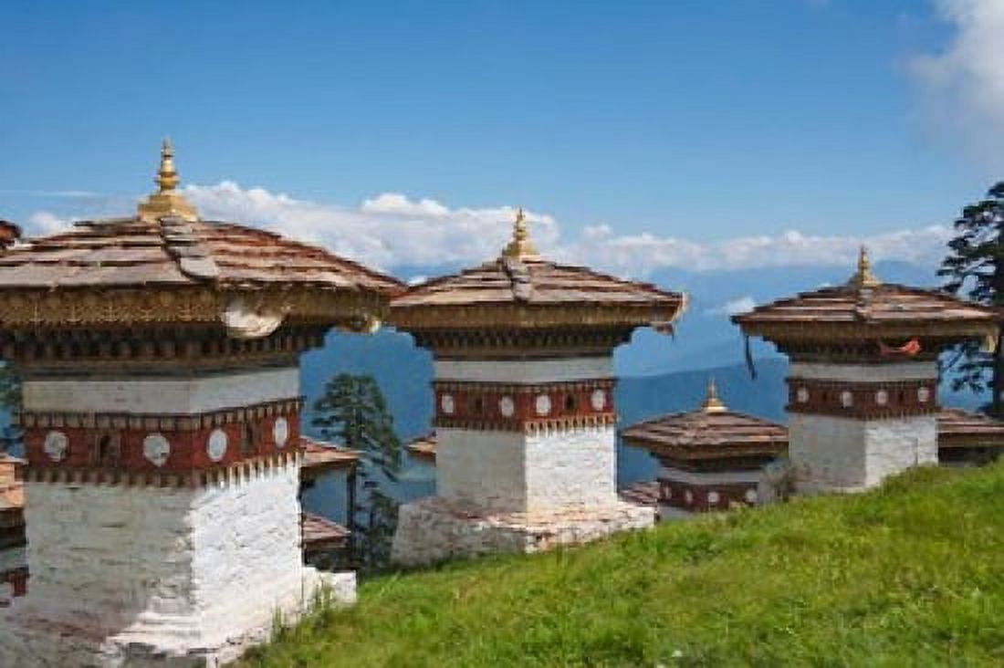 Sindokha Dzong Dochu La Pass Thimphu and Punakha Bhutan Canvas Art - Keren Su DanitaDelimont (35 x 23)
