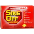 SineOff Sinus/Cold Medicine Caplets, 24 Count