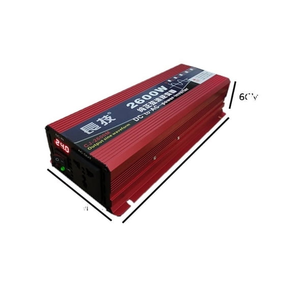 Sine Wave Inverter DC12V 24V 48V 70V To AC 220 1600W 3500W Transformer Power Converter Solar Inverter With LED Display ,Powerful Output