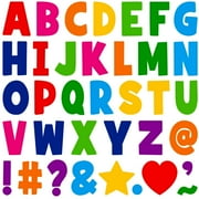 Sinekong 108 PCS Letter Stickers Large 4 Inch Bulletin Board Letters Alphabet Stickers for Poster Board Classroom Craft(Black)