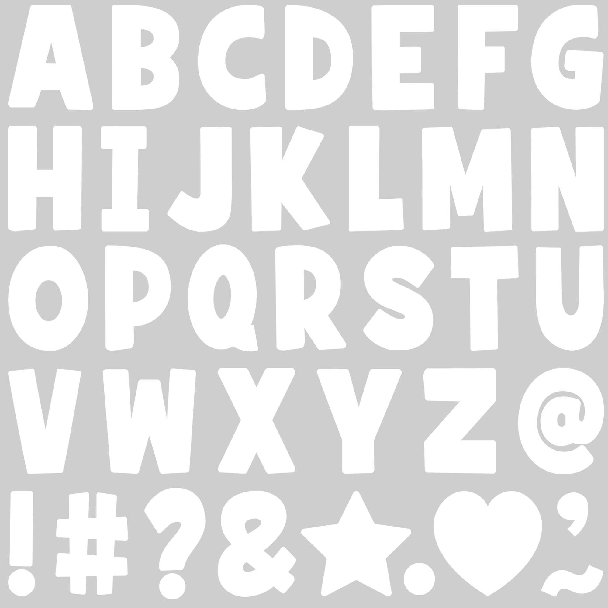 Sinekong 108 PCS Letter Stickers Large 4 Inch Bulletin Board Letters ...