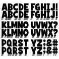 thumbnail image 1 of Sinekong 192 pcs Bulletin Board Letter Stickers 2.5Inch, Large Alphabet Sticker for Classroom Mailbox Poster Home Window(Black), 1 of 8