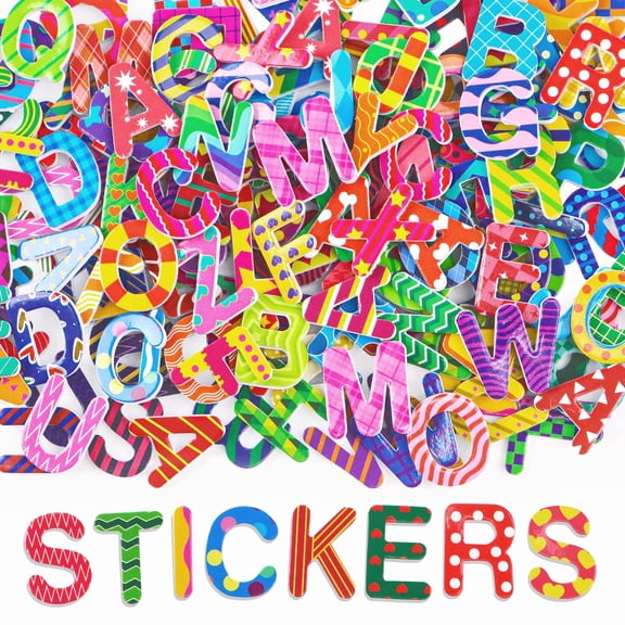 Sinekong 865 Pcs Letters Stickers, Colorful Printing Foam Alphabet Sticker for DIY Crafts Scrapbook