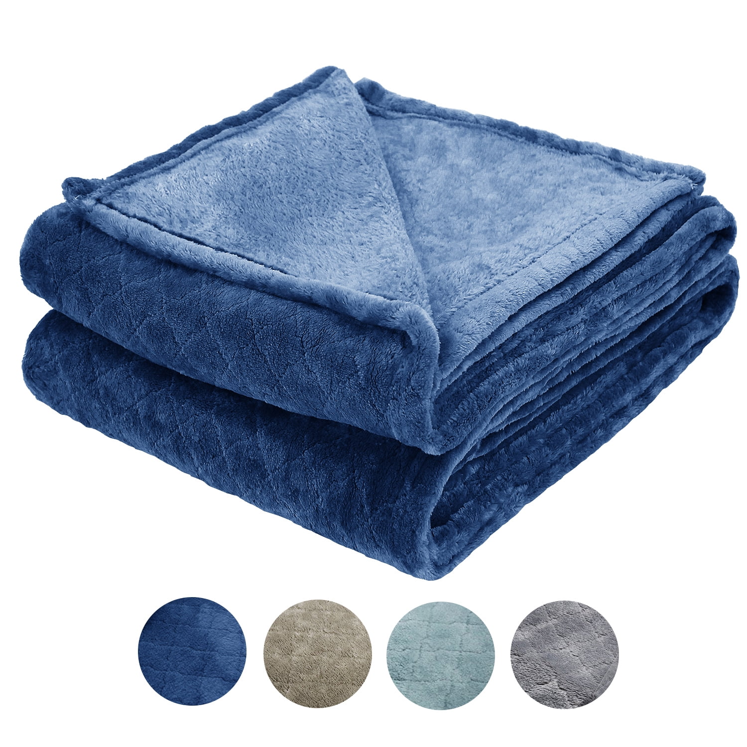 Sinfinate Large Flannel Blanket, Super Soft Weighted Blanket, Throw