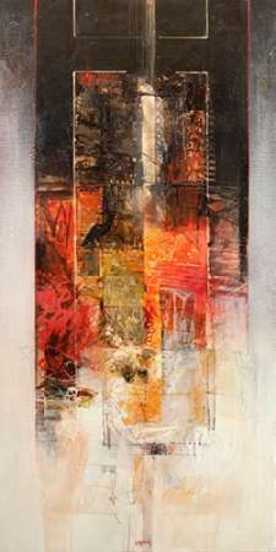 Sinfonia in rosso Canvas Art - Censini (10 x 20)