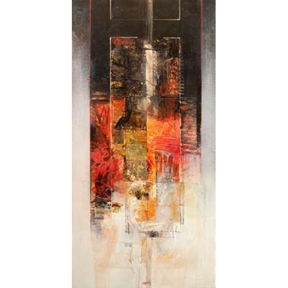 Sinfonia in rosso Poster Print by Censini (24 x 48)