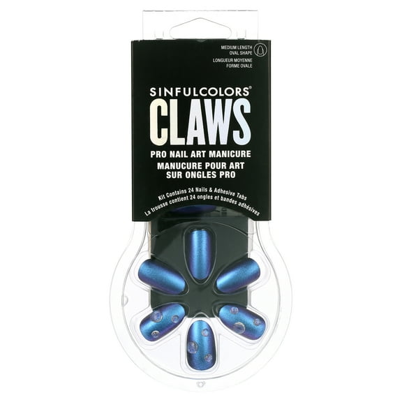 Sinful Colors Boss Up Claws, Press On Nails with Trendy Nail Art Designs, Drip Drippin