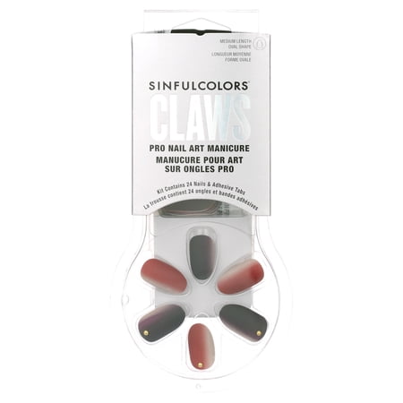 Sinful Colors Boss Up Claws, Press On Nails with Trendy Nail Art Designs, Level Up