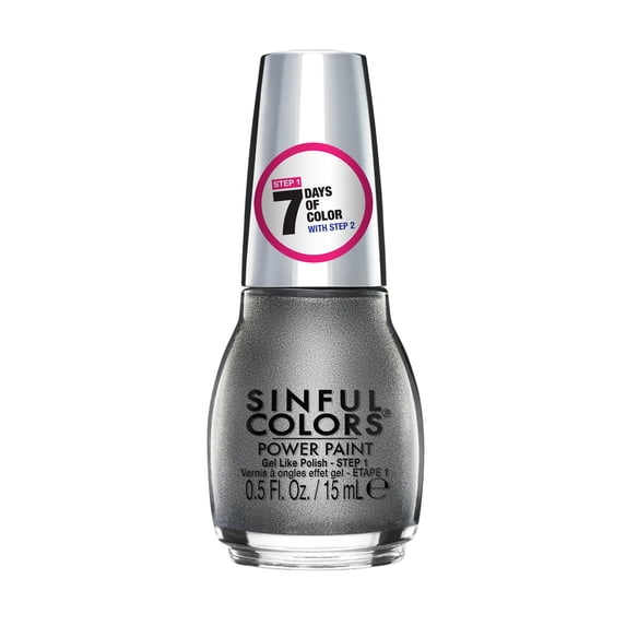 Sinful Colors Power Paint Nail Polish, 2649 Diamonds On My Neck, 0.5 fl oz.