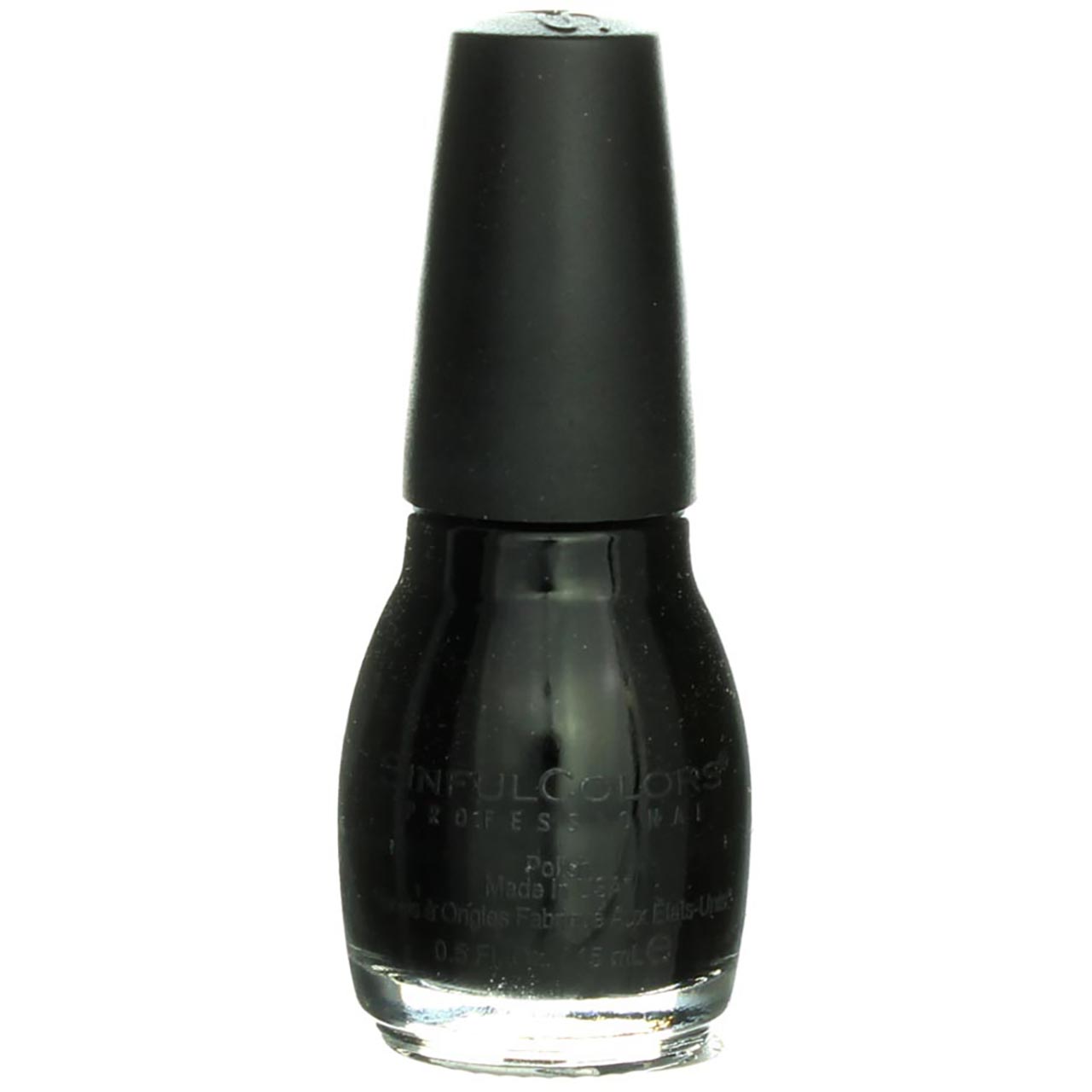 Sinful Colors Professional Nail Enamel, Black On Black 0.50 oz (Pack of 3) - image 1 of 4
