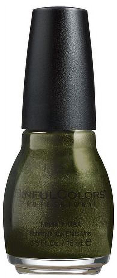 Sinful Colors Professional Nail Polish, 2413 Electric Sage, 0.5 FL. Oz.