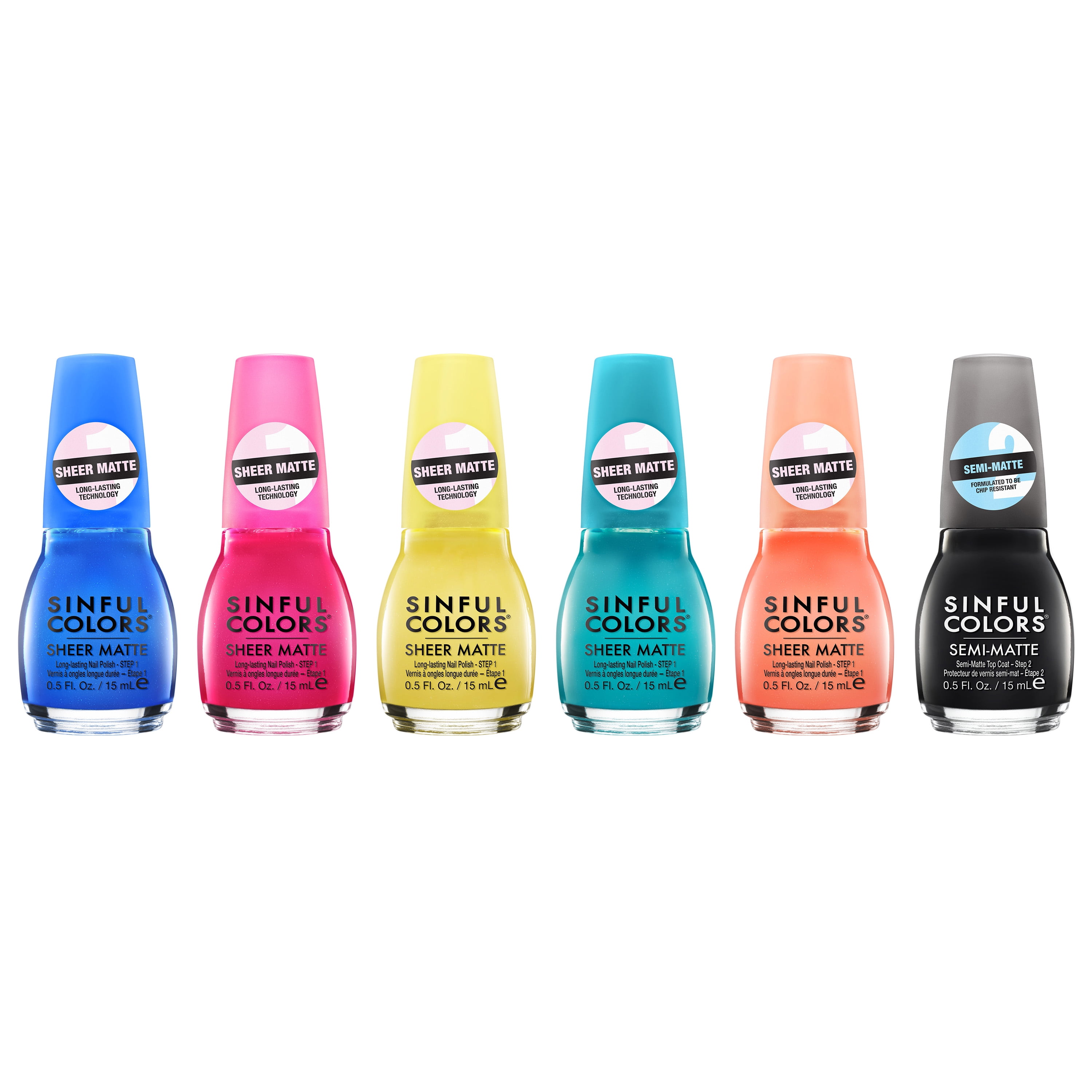 Sinful Colors Sheer Matte Collection Nail Polish, Kiss of Cobalt