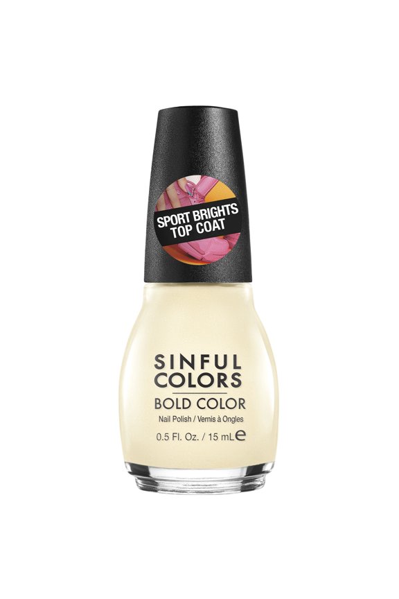 Sinful Colors Sporty Brights Nail Polish, Rubber Top Coat