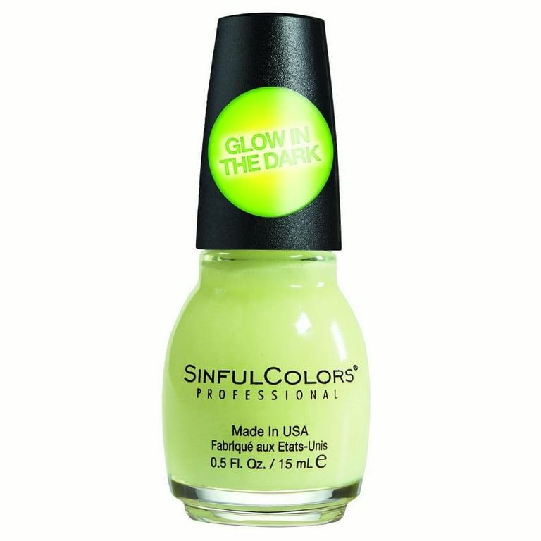 SinfulColors Nail Polish Glow In The Dark 0.5 Fl Oz Walmart