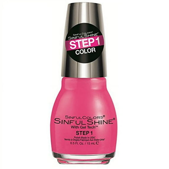 SinfulColors SinfulShine Step 1 Color Nail Color, Come Hither, 0.5 fl oz