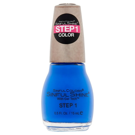 SinfulColors SinfulShine Step 1 Color Nail Color, Most Sinful, 0.5 fl oz