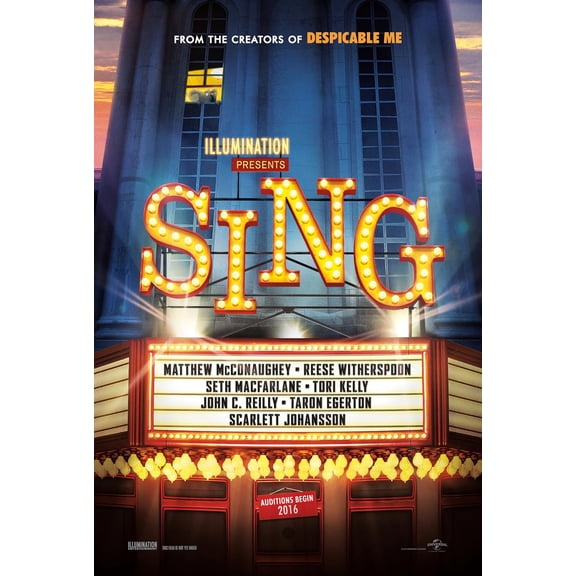 Sing (2016) Animation English Movie Dvd Box Set