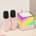 thumbnail image 1 of Sing A Song Karaoke Player With Dual Microphone And Bluetooth Speaker - PINK CUBE, 1 of 1
