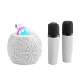 thumbnail image 1 of Sing A Song Karaoke Player With Dual Microphone And Bluetooth Speaker - WHITE BALL, 1 of 1
