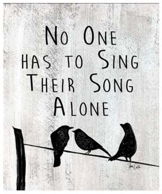 Sing Alone Canvas Art - Shanni Welsh (20 x 24)