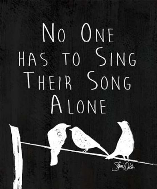 Sing Alone Canvas Art - Shanni Welsh (20 x 24)