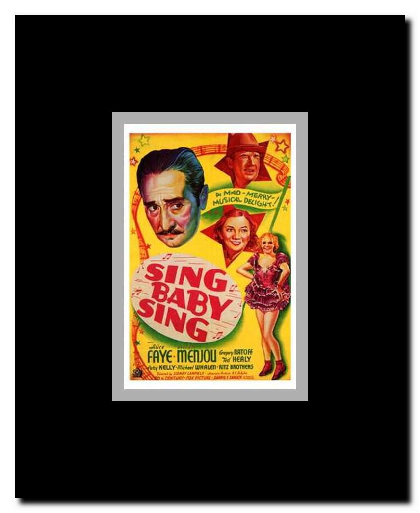 Sing Baby Sing Framed Movie Poster