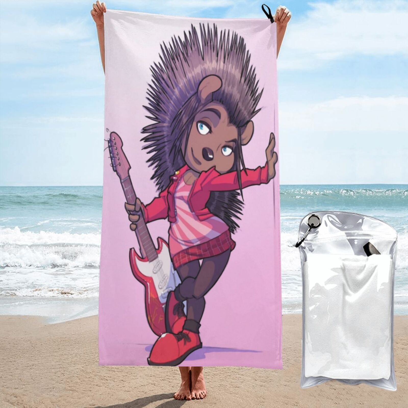 Sing Beach Towel, Soft Lightweight Quick Dry Absorbent Large Bath