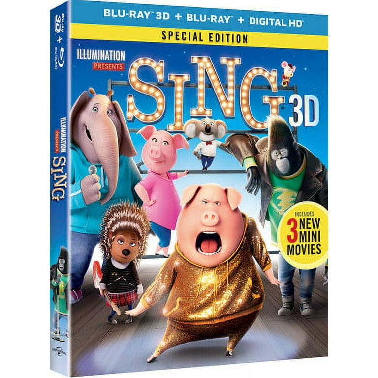 Sing (Blu-ray + Blu-ray), Universal Studios, Kids & Family