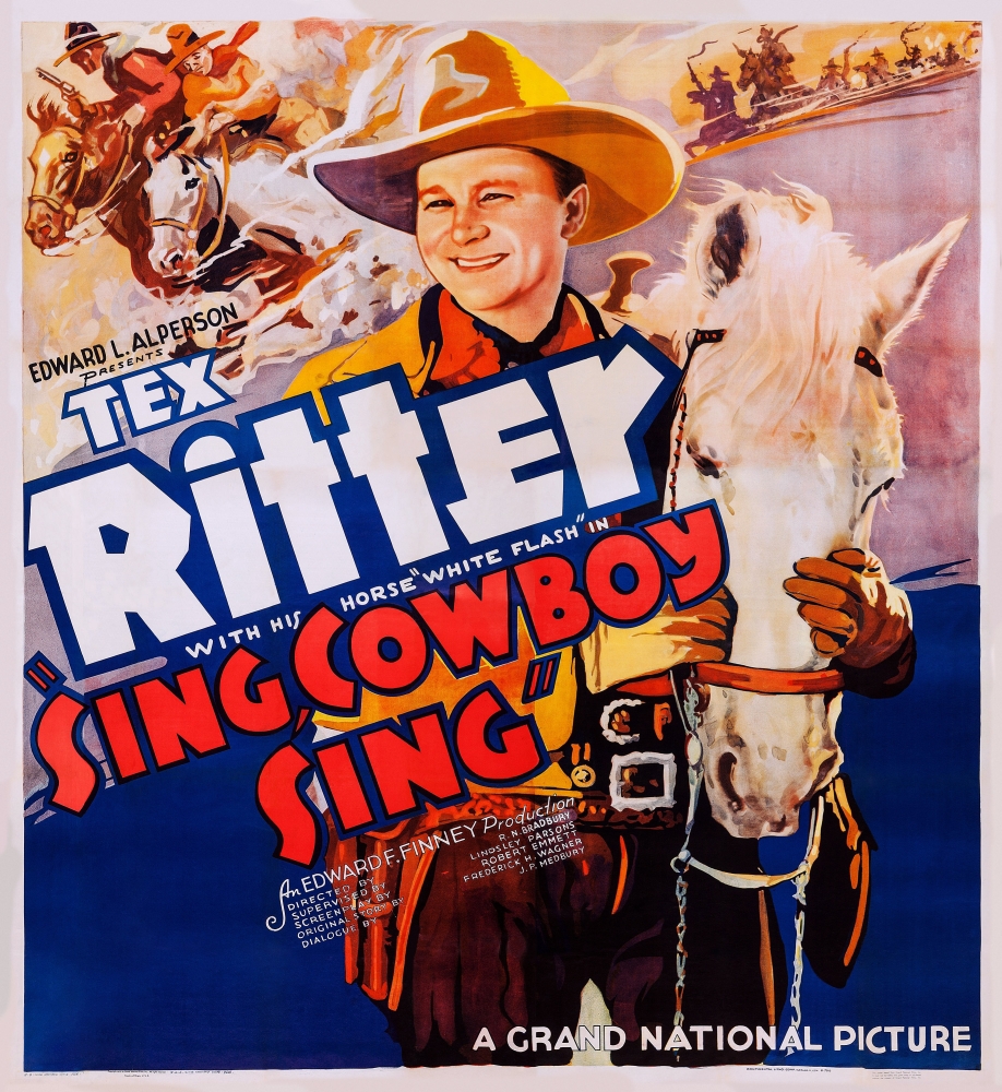 Sing Cowboy Sing Canvas Art - (11 x 17)